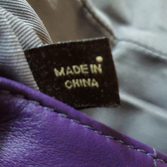 Coach Soho Deep Purple Leather Flap Buckle Y2K Crossbody Bag - Picture 10 of 11